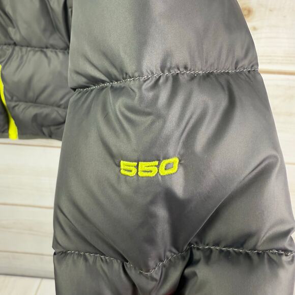 The North Face Nuptse Gray 550 Puffer Jacket Medium 10/12‎ - Picture 3 of 5